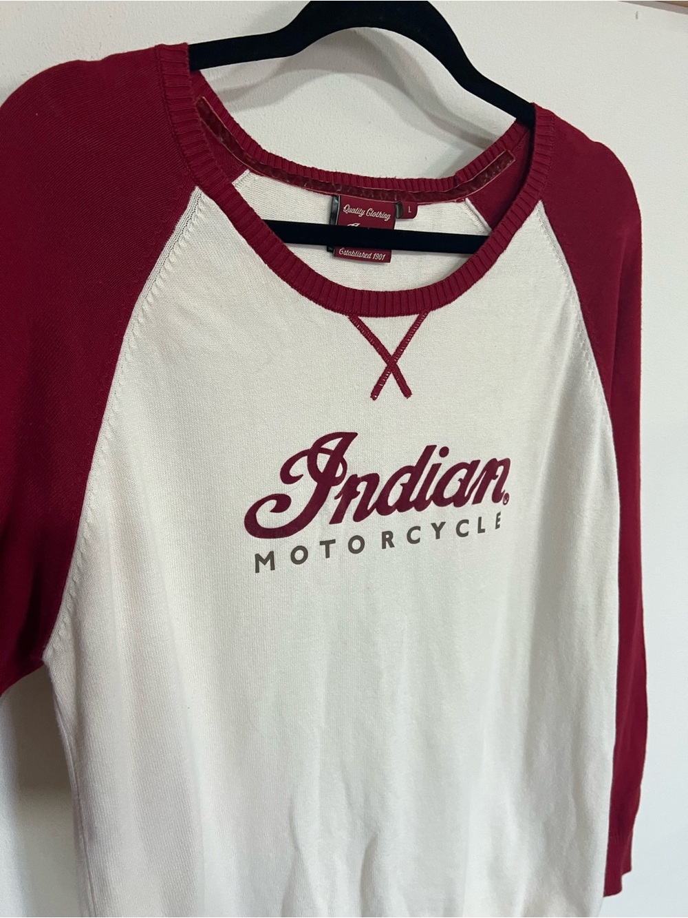 Indian Motorcycle Colorblock Raglan Sweater - Picture 3 of 10